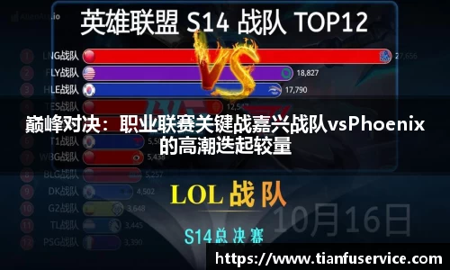 巅峰对决：职业联赛关键战嘉兴战队vsPhoenix的高潮迭起较量