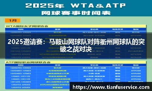 2025邀请赛：马鞍山网球队对阵衢州网球队的突破之战对决